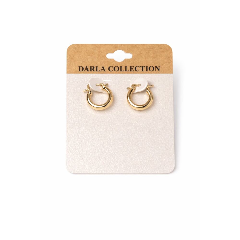 Darla Collection Gold Huggie Hoop Earrings Minimal Everyday Jewelry